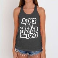 AinT No Church Like The One I Got Women's Knotted Racerback Tank