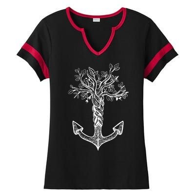 Anchor Tree Ladies Halftime Notch Neck Tee