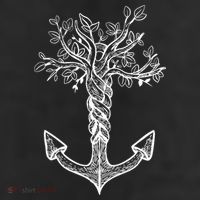 Anchor Tree 11oz C Handle Ceramic Mug