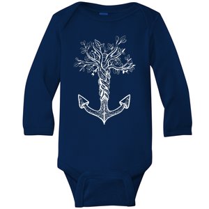 Anchor Tree Baby Long Sleeve Bodysuit