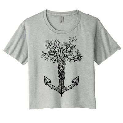 Anchor Tree Women's Crop Top Tee