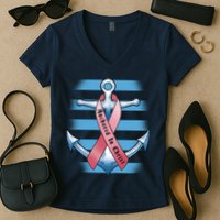 Anchored In Christ Women's V-Neck T-Shirt