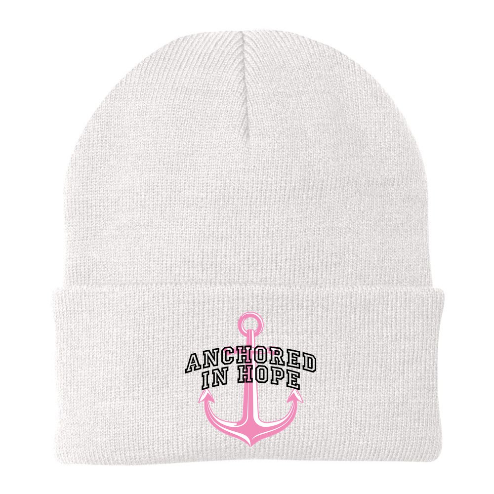 Anchored In Hope Breast Cancer Awareness Beanie