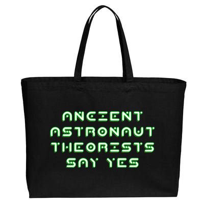 Ancient Astronaut Theorists Says Yes Cotton Canvas Jumbo Tote