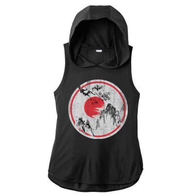 Ancient Mountain Ladies PosiCharge Tri-Blend Wicking Draft Hoodie Tank