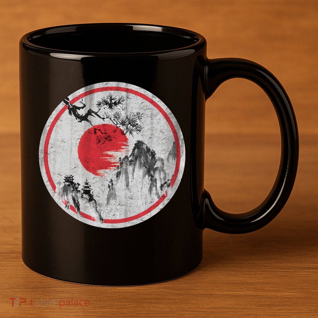 Ancient Mountain 11oz C Handle Ceramic Mug