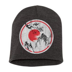 Ancient Mountain Short Acrylic Beanie