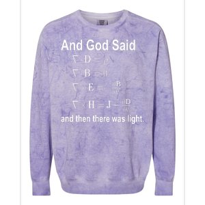 And God Said Formula Colorblast Crewneck Sweatshirt