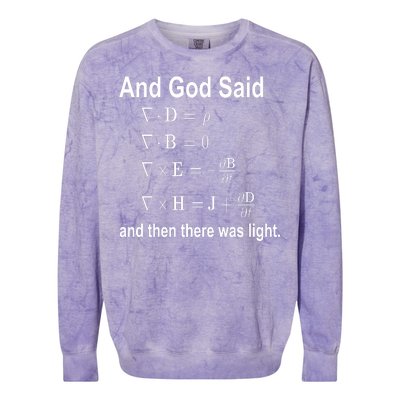 And God Said Formula Colorblast Crewneck Sweatshirt