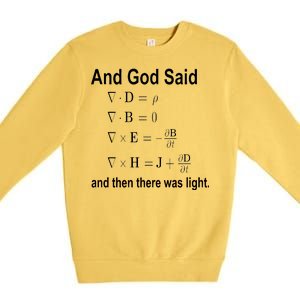 And God Said Formula Premium Crewneck Sweatshirt