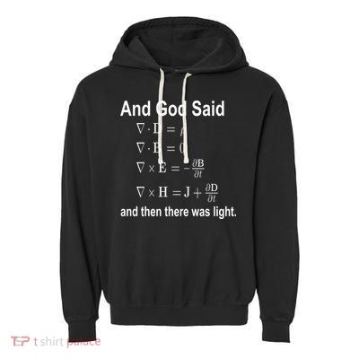 And God Said Formula Garment-Dyed Fleece Hoodie