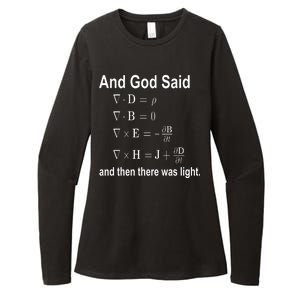 And God Said Formula Womens CVC Long Sleeve Shirt