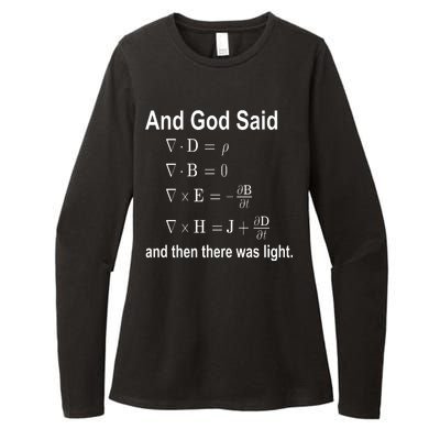 And God Said Formula Womens CVC Long Sleeve Shirt