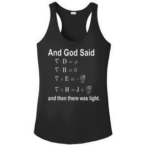 And God Said Formula Ladies PosiCharge Competitor Racerback Tank