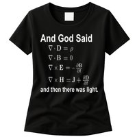 And God Said Formula Womens T-Shirt