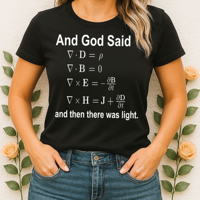 And God Said Formula Womens T-Shirt