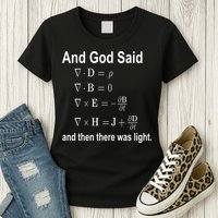 And God Said Formula Womens T-Shirt