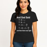 And God Said Formula Womens T-Shirt