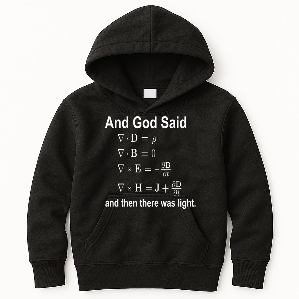 And God Said Formula Kids Hoodie