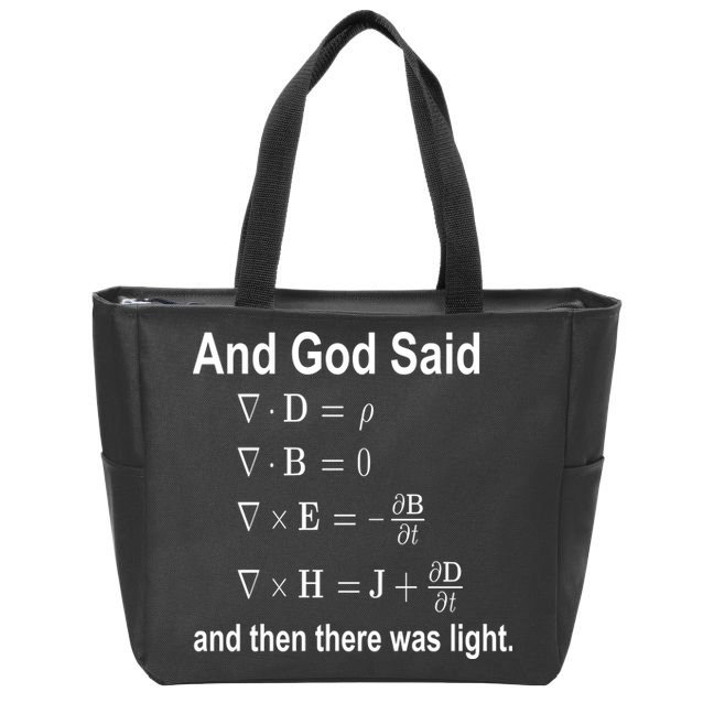 And God Said Formula Zip Tote Bag