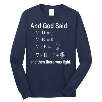 And God Said Formula Long Sleeve Shirt