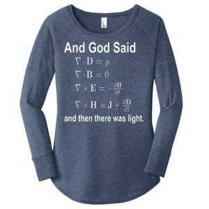 And God Said Formula Women's Perfect Tri Tunic Long Sleeve Shirt