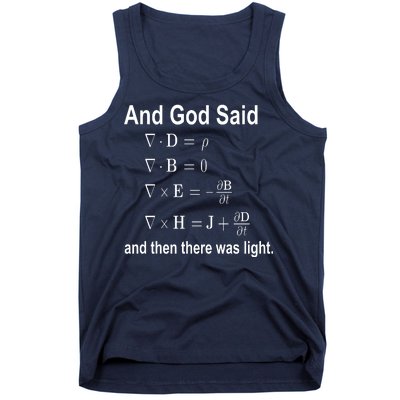 And God Said Formula Tank Top