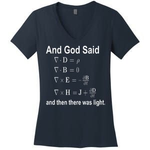 And God Said Formula Women's V-Neck T-Shirt