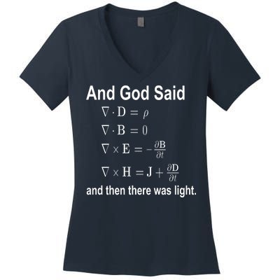 And God Said Formula Women's V-Neck T-Shirt