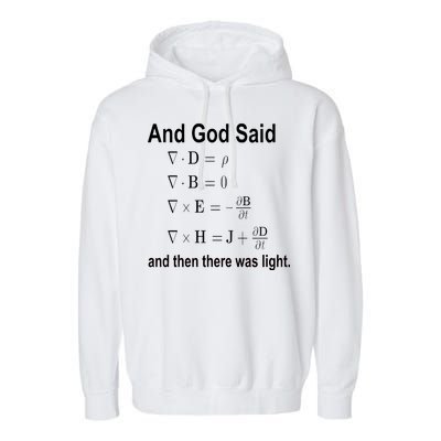 And God Said Formula Garment-Dyed Fleece Hoodie