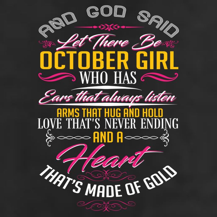 And God Said Let There Be October Girl Cool Comfort Performance Bucket Hat