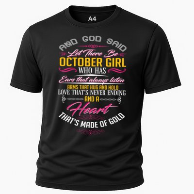 And God Said Let There Be October Girl Performance Shirt