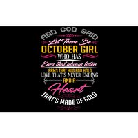 And God Said Let There Be October Girl Bumper Sticker