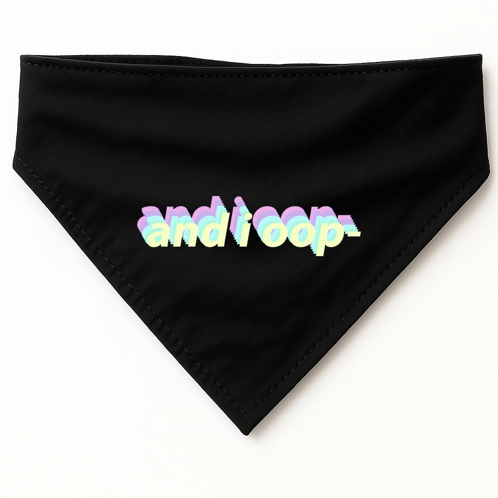 And I Oop- Meme USA-Made Doggie Bandana
