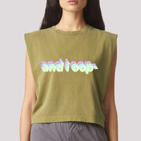 And I Oop- Meme Garment-Dyed Women's Muscle Tee