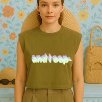 And I Oop- Meme Garment-Dyed Women's Muscle Tee