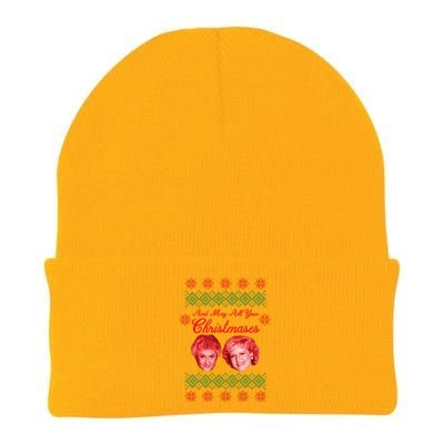 And May All Your Christmases Ugly Christmas Knit Cap Winter Beanie