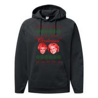 And May All Your Christmases Ugly Christmas Performance Fleece Hoodie