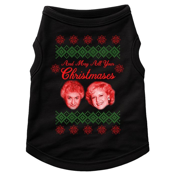 And May All Your Christmases Ugly Christmas Doggie Tank
