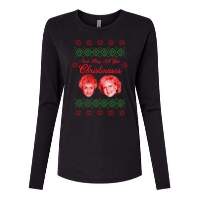 And May All Your Christmases Ugly Christmas Womens Cotton Relaxed Long Sleeve T-Shirt