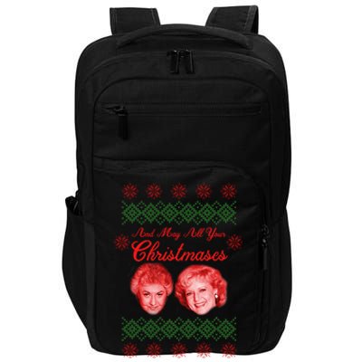 And May All Your Christmases Ugly Christmas Impact Tech Backpack