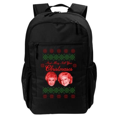 And May All Your Christmases Ugly Christmas Daily Commute Backpack