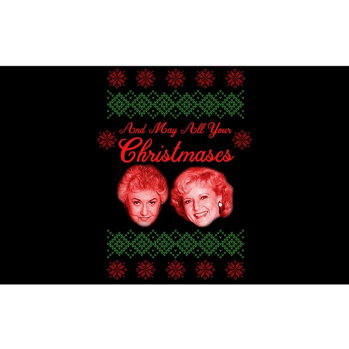 And May All Your Christmases Ugly Christmas Bumper Sticker