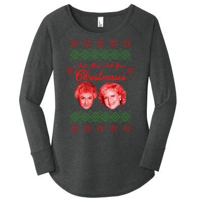 And May All Your Christmases Ugly Christmas Women's Perfect Tri Tunic Long Sleeve Shirt