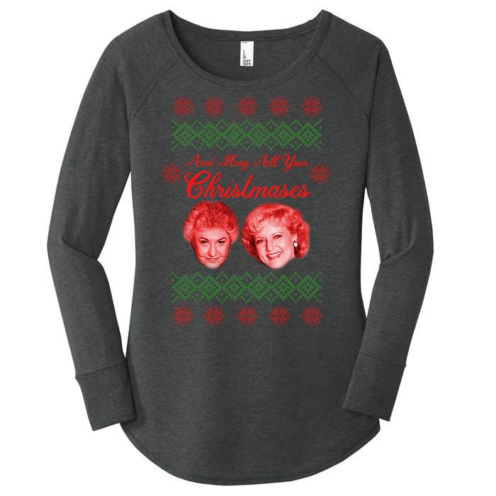 And May All Your Christmases Ugly Christmas Women's Perfect Tri Tunic Long Sleeve Shirt