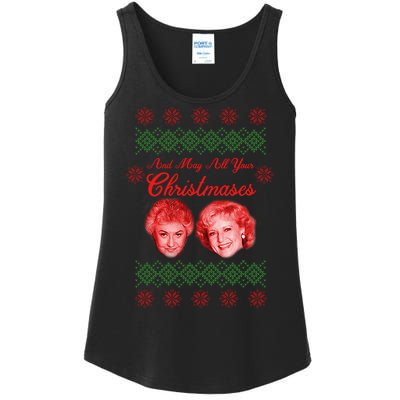 And May All Your Christmases Ugly Christmas Ladies Essential Tank