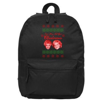 And May All Your Christmases Ugly Christmas 16 in Basic Backpack