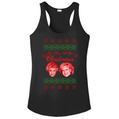 And May All Your Christmases Ugly Christmas Ladies PosiCharge Competitor Racerback Tank