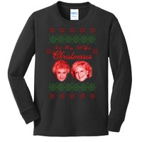 And May All Your Christmases Ugly Christmas Kids Long Sleeve Shirt