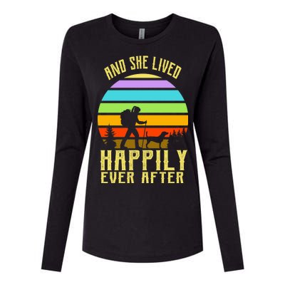 And She Lived Happily Ever After Hiking Womens Cotton Relaxed Long Sleeve T-Shirt